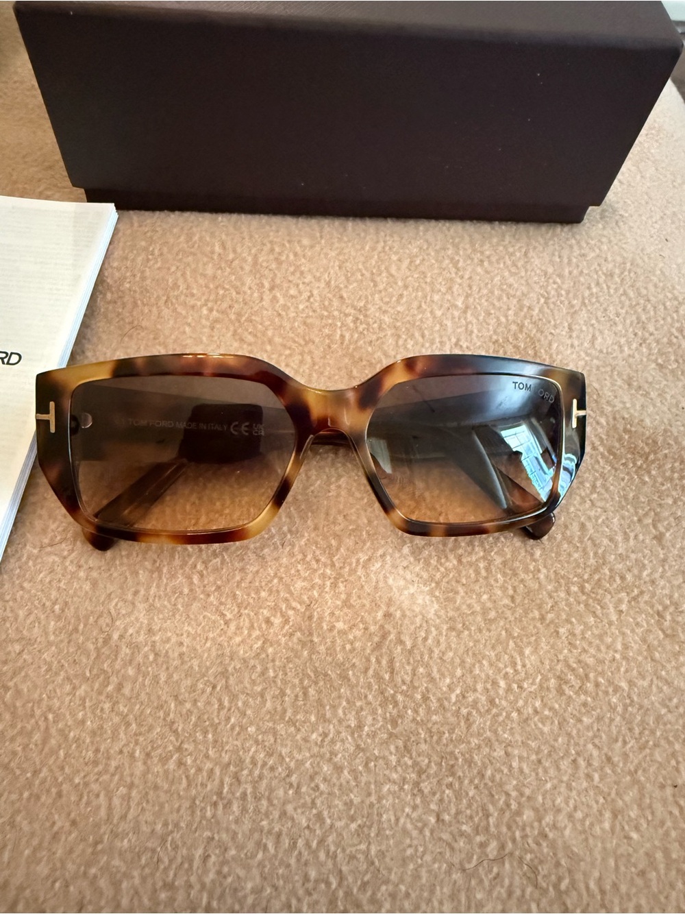 Tom Ford Silvano Women’s Tortoise Shell Sunglasses with Brown Gradient Lenses